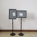 Customizable A3 Metal Sign, Adjustable Height, Rotatable Display, Ideal for Indoor and Outdoor Use, Perfect for Events and Retail