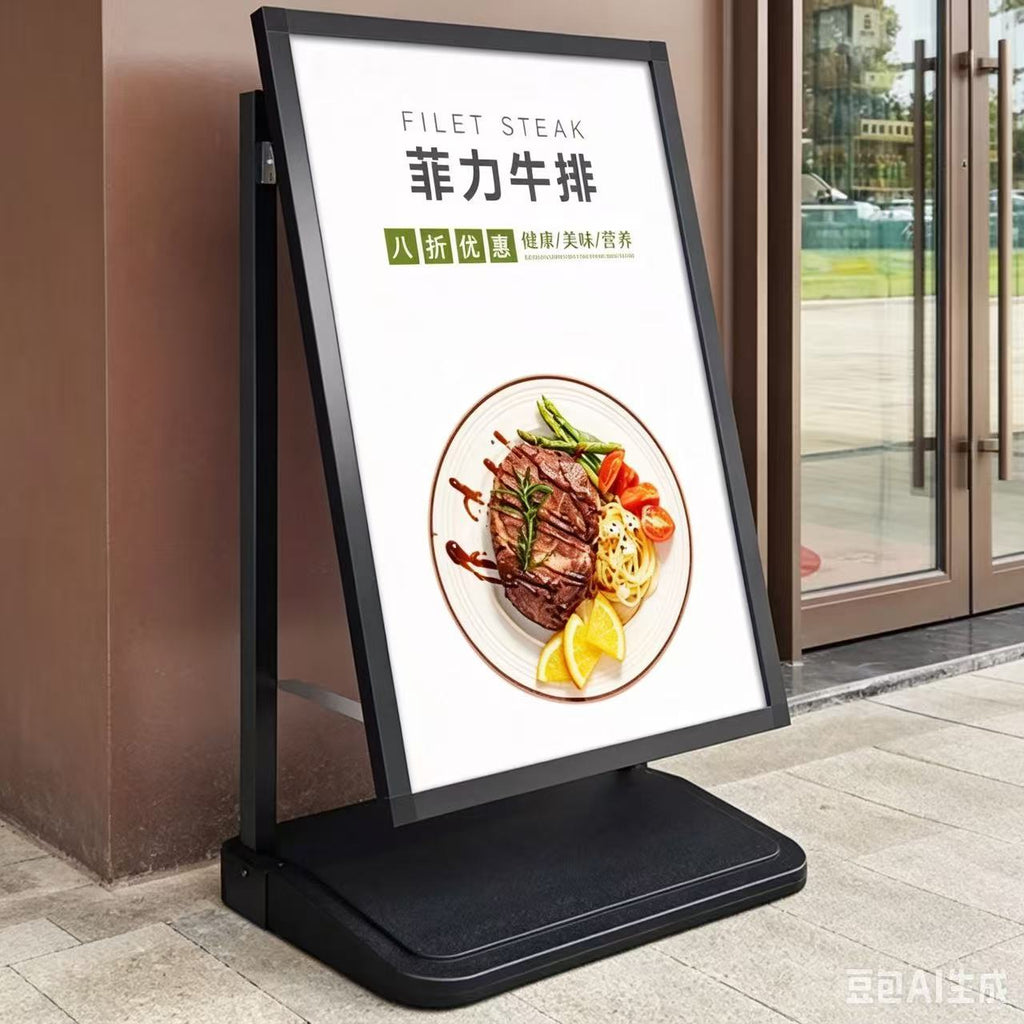 Board not included Increase the base Adding water for weight outdoor windproof advertising poster stand display Shop sign recruitment