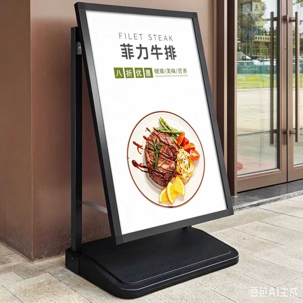 Board not included Increase the base Adding water for weight outdoor windproof advertising poster stand display Shop sign recruitment