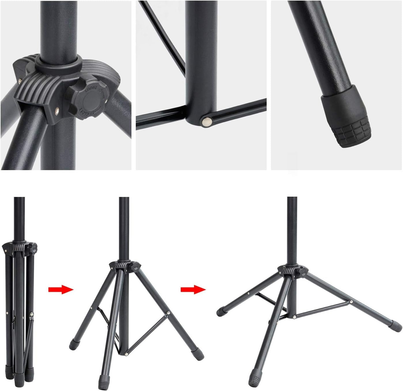 Heavy Duty Tripod Banner Stand, Adjustable Poster Stand Retractable Height Up to 79.9 inches, Double-Sided Floor Standing Sign Holder for Board Sign Display