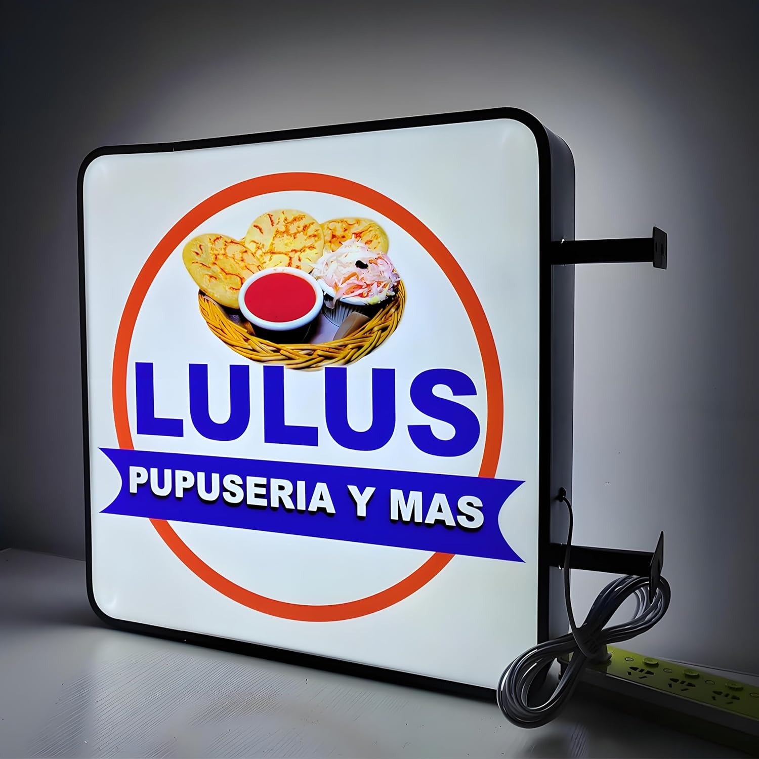 LED Advertising Lightbox, Square Double Sided Light Box Sign, Waterproof Illuminated Logo Billboard for Outdoor Storefront, Bar & Restaurant