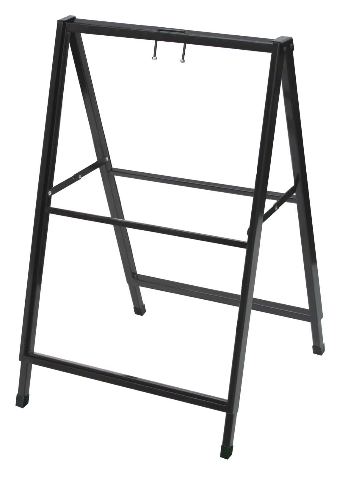 Sided Metal A-Frame Sidewalk Sign Holder – Durable Outdoor Advertising Stand