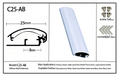 SEG light box aluminum profiles