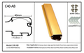 SEG light box aluminum profiles