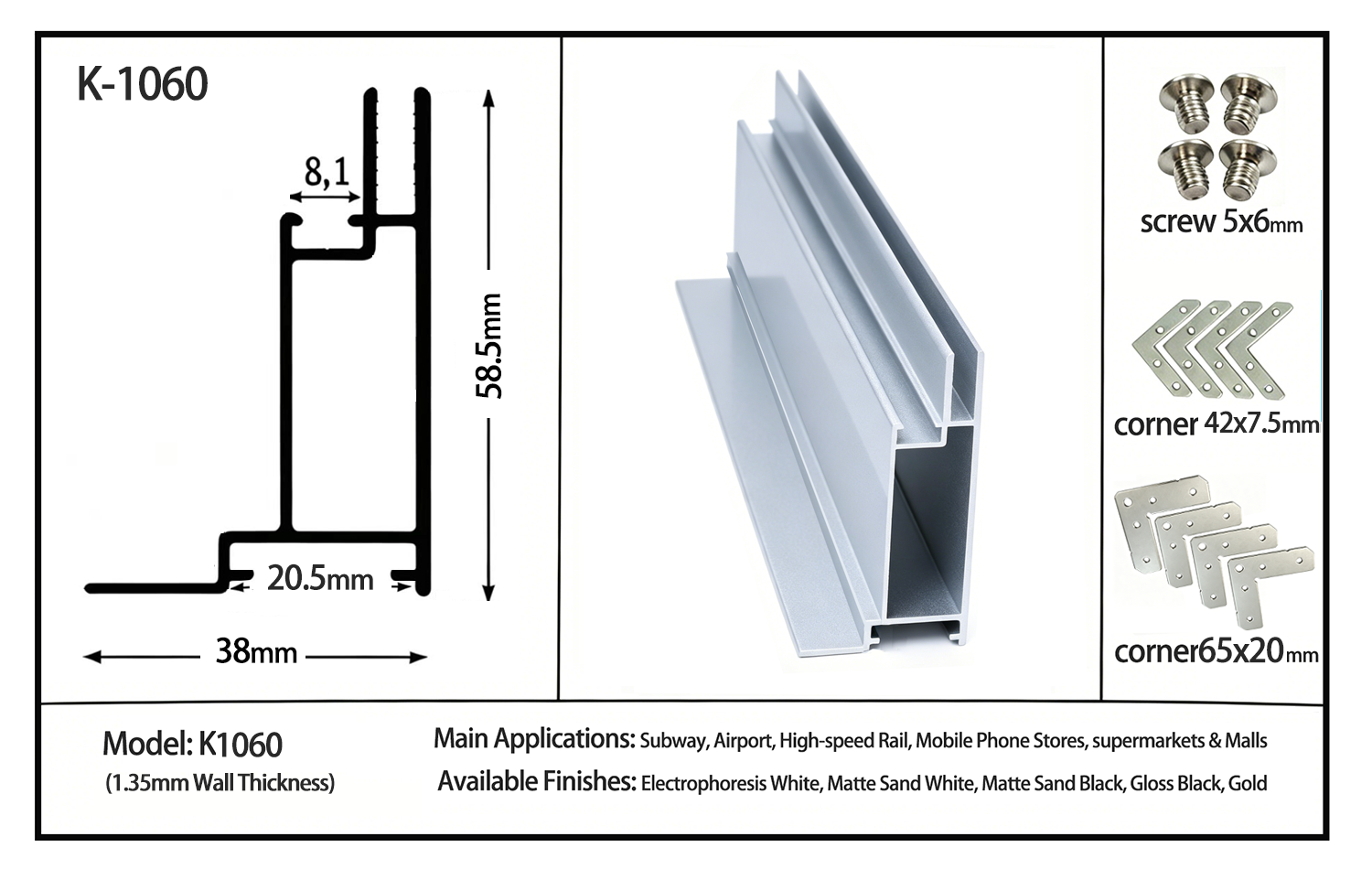 SEG light box aluminum profiles Snap frame aluminum extrusions Aluminum alloy frame profiles