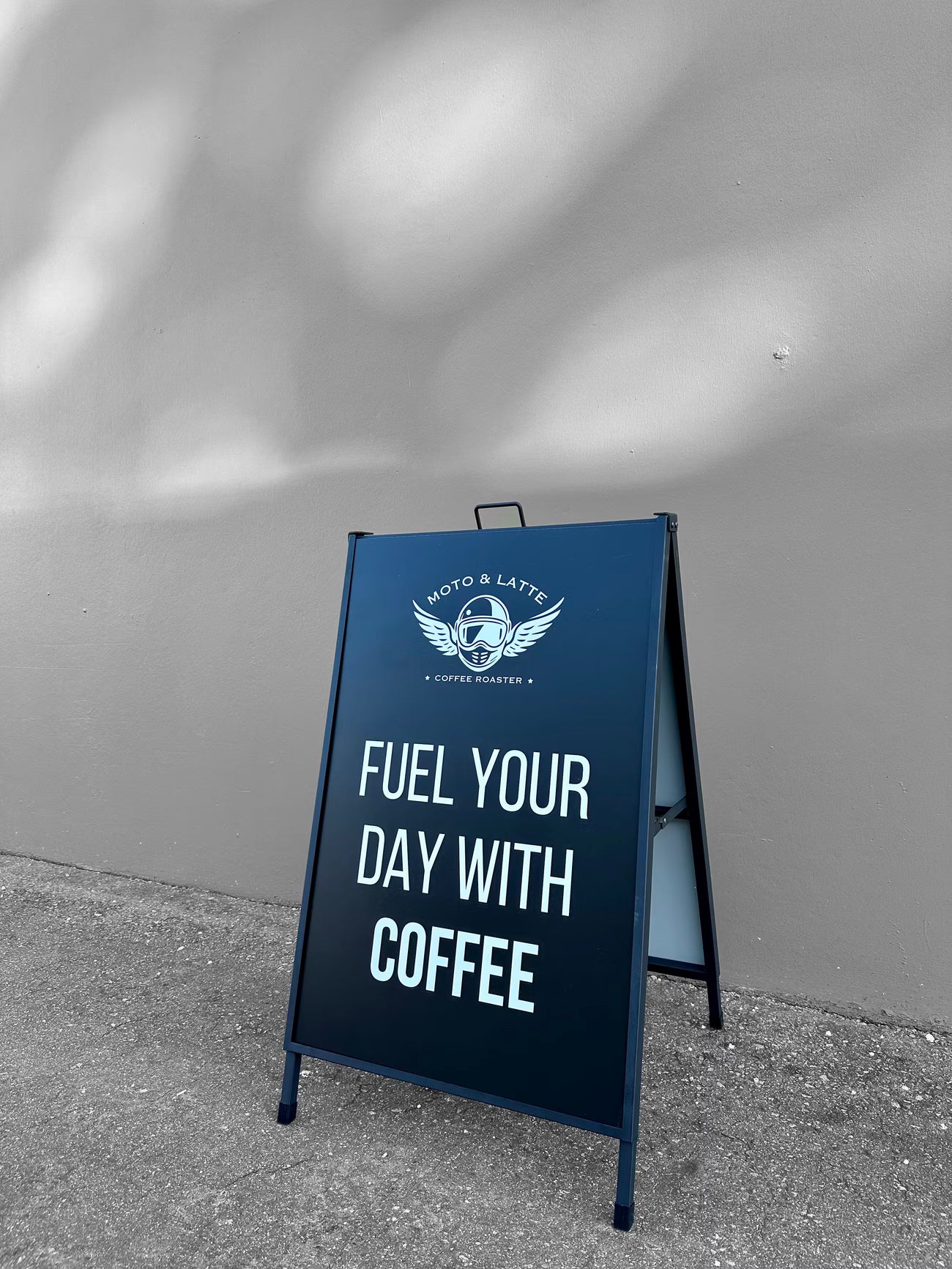 Sided Metal A-Frame Sidewalk Sign Holder – Durable Outdoor Advertising Stand
